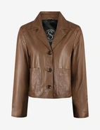 Tessa Skinnjacka Brun