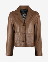 Tessa Skinnjacka Brun