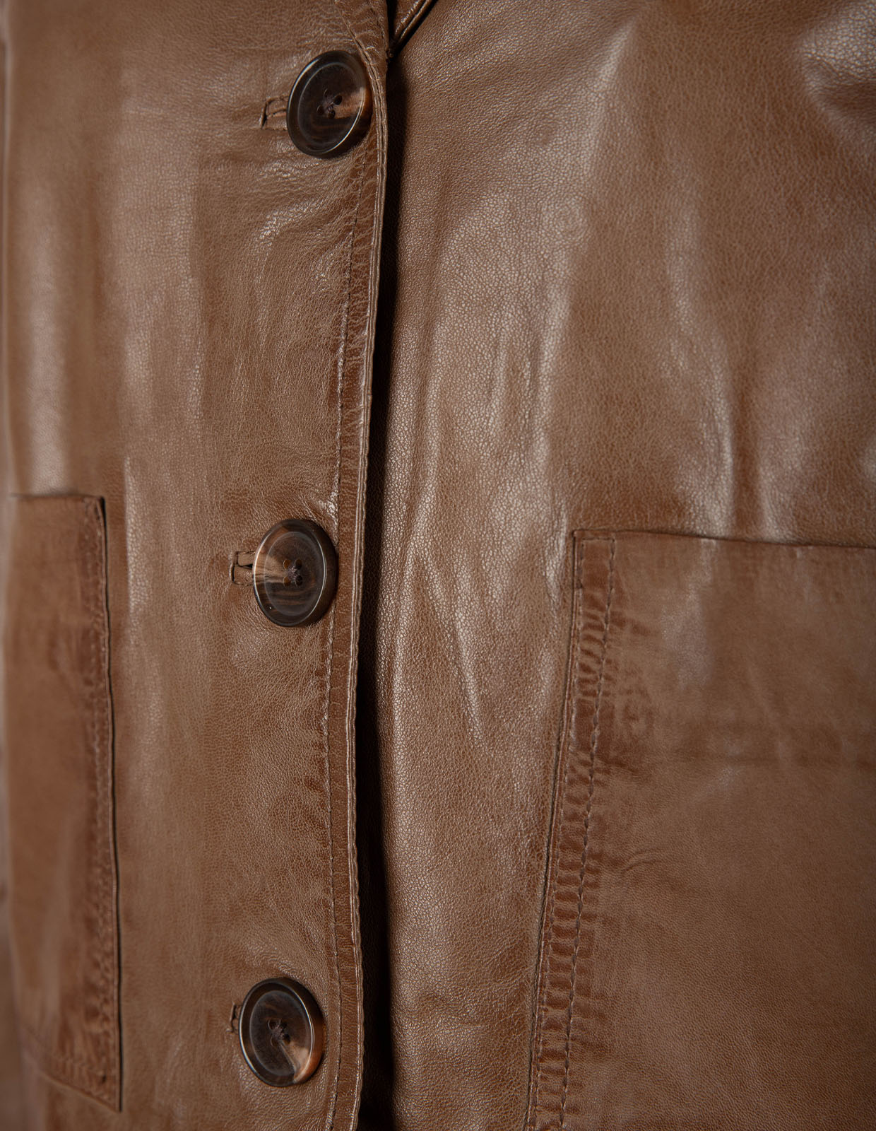 Tessa Skinnjacka Brun