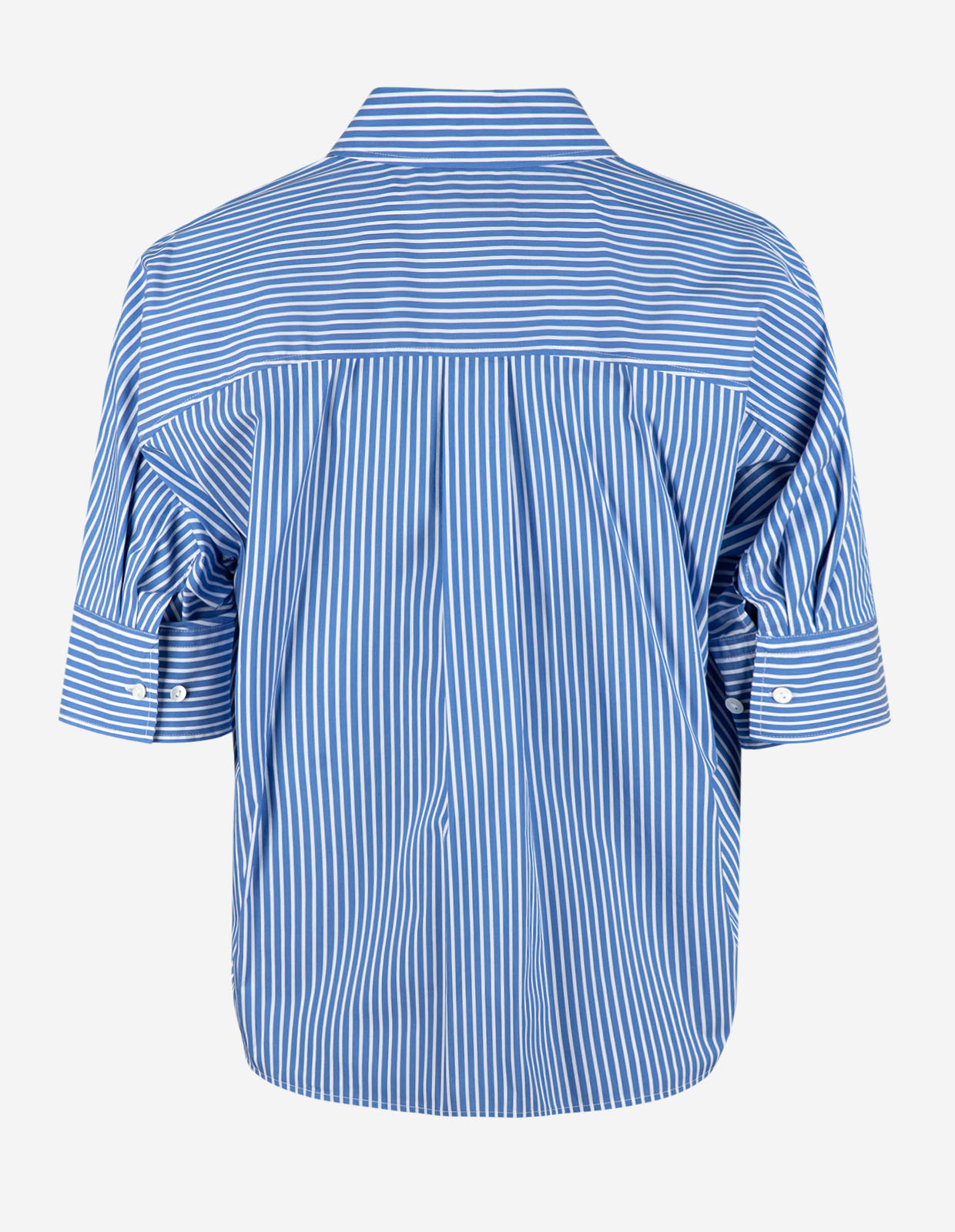 Samira Blus Blå/Vit