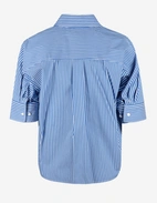 Samira Blus Blå/Vit