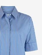 Samira Blus Blå/Vit