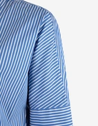 Samira Blus Blå/Vit