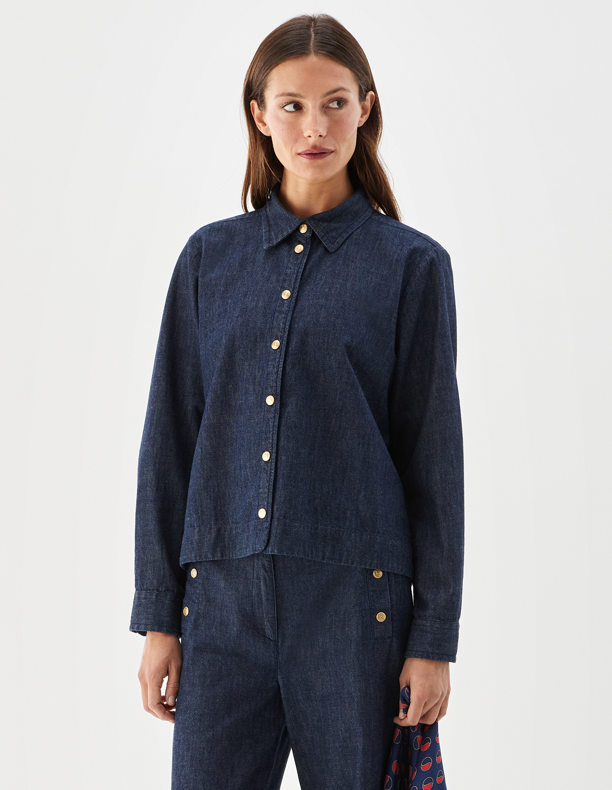 Poppy Skjorta Mörkblå