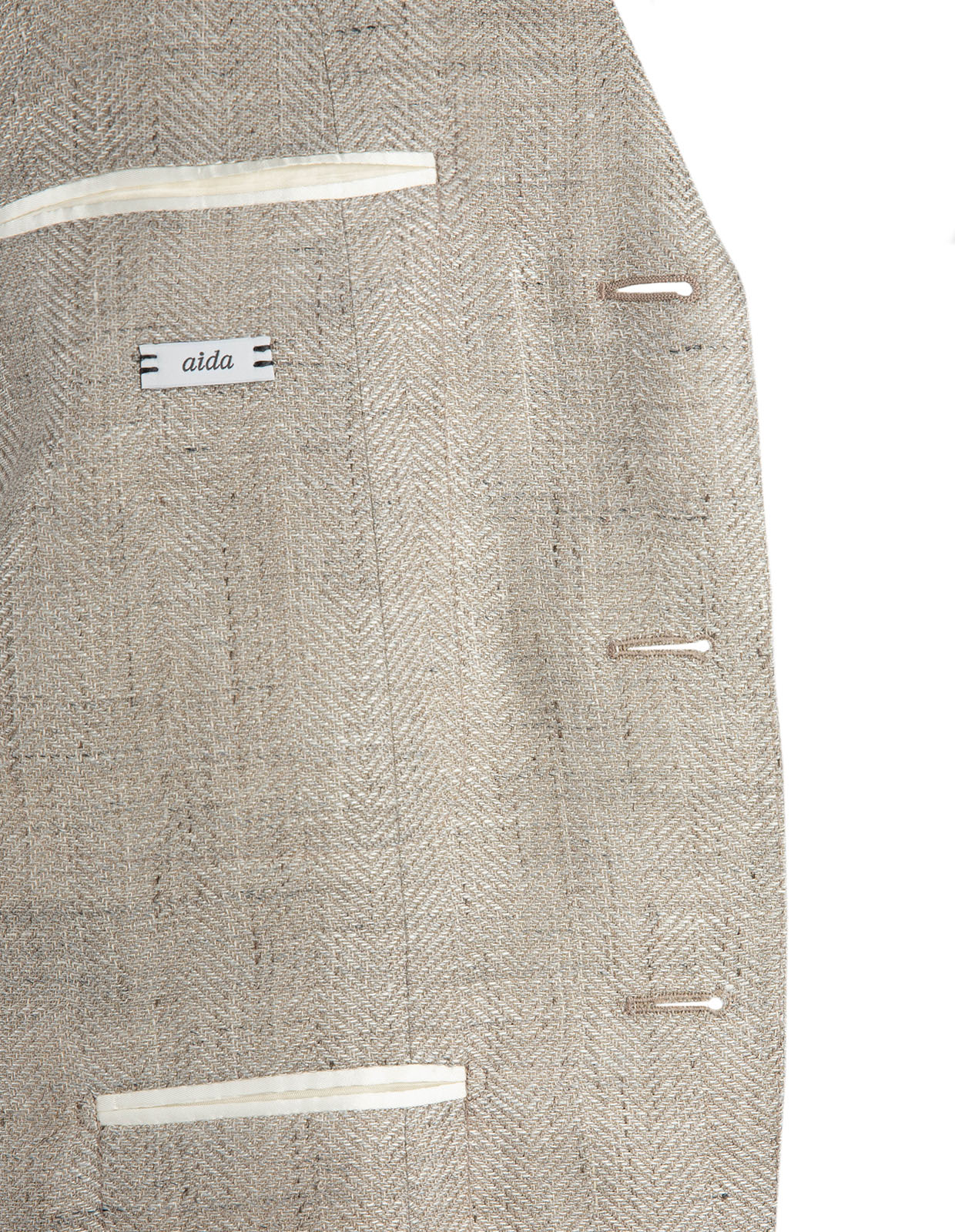 Aida Kavaj Linne Ull Fiskben Ljusbeige