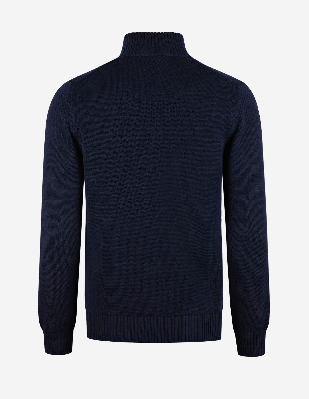 Half Zip Chunky Tröja Bomull Navy