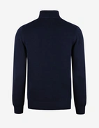 Half Zip Chunky Tröja Bomull Navy