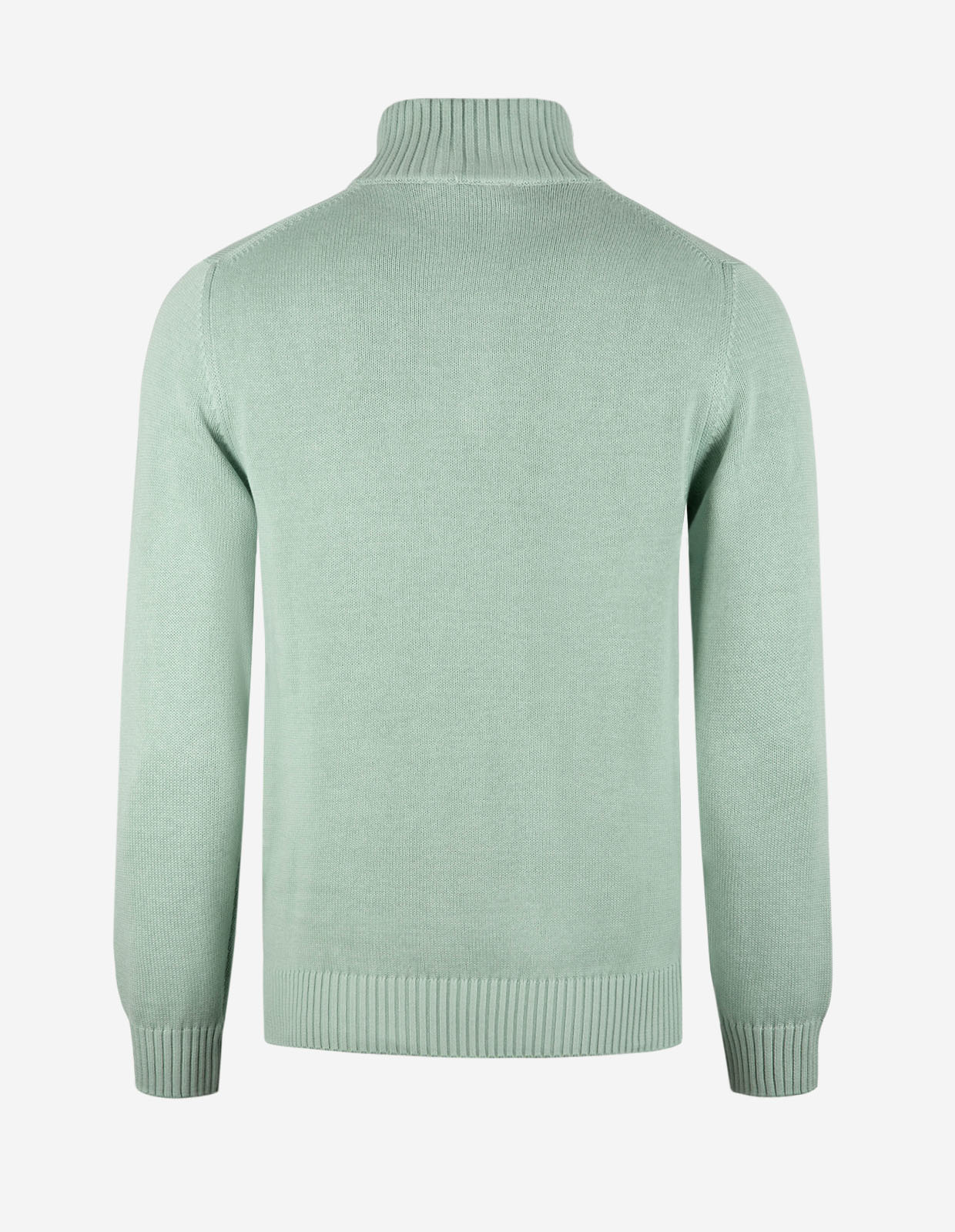 Half Zip Chunky Tröja Bomull Grön