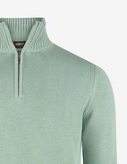 Half Zip Chunky Tröja Bomull Grön