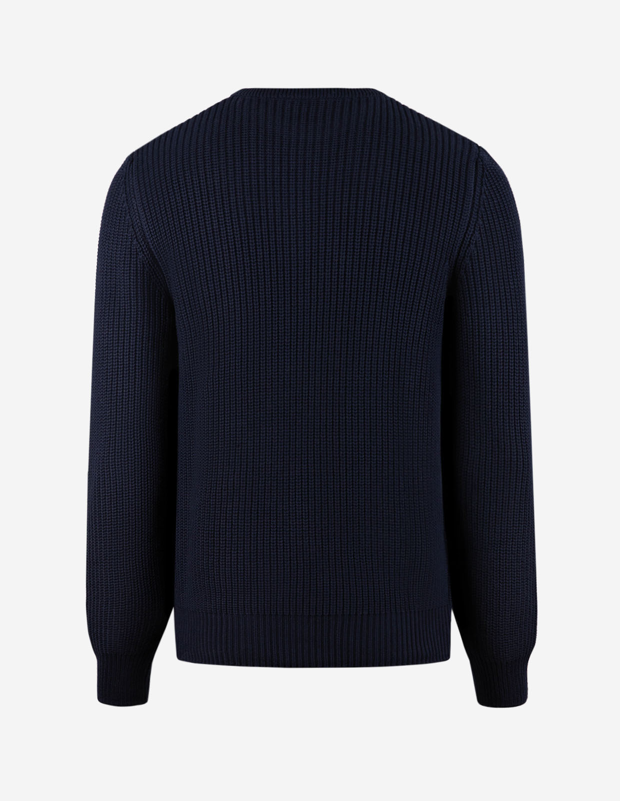 Fisherman Tröja Rundhals Bomull Navy