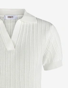 Anette Open Polo Piké Vit