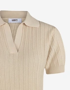 Anette Open Polo Piké Beige