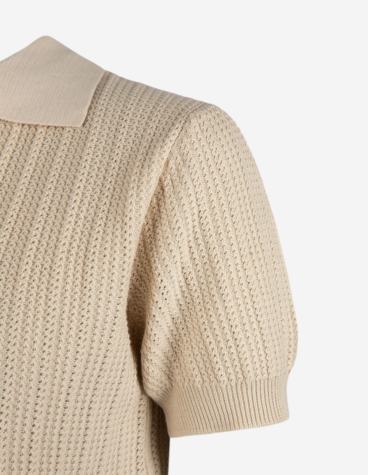Anette Open Polo Piké Beige