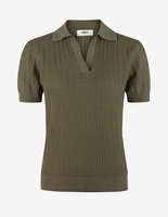 Anette Open Polo Piké Olive