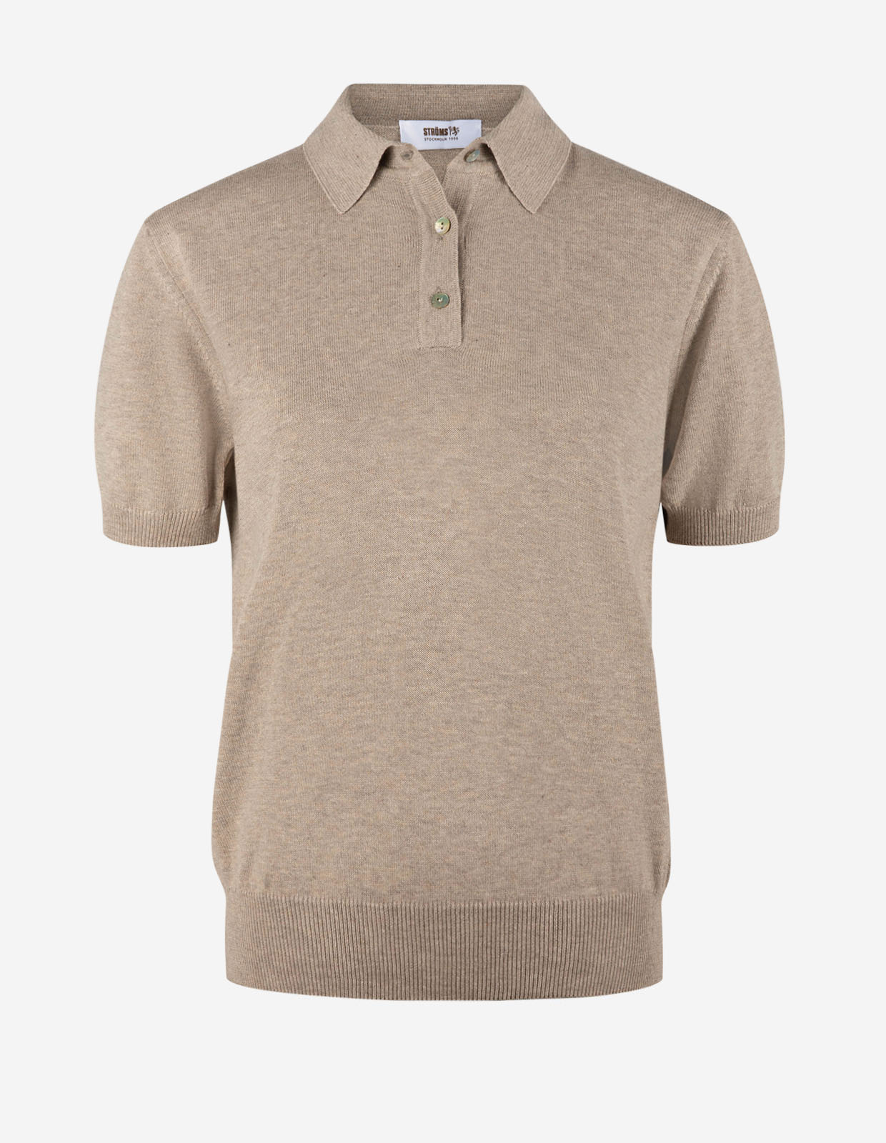 Alica Polo Piké Gråbeige Melange