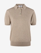 Alica Polo Piké Gråbeige Melange