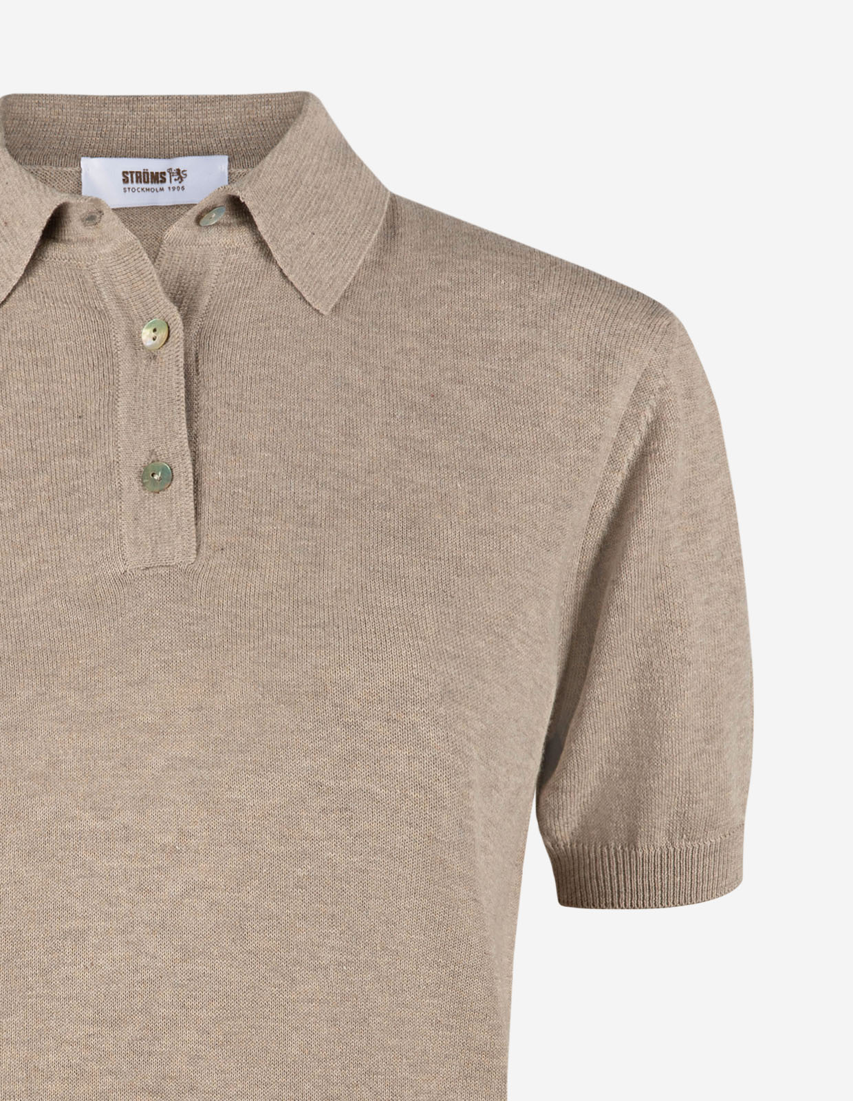 Alica Polo Piké Gråbeige Melange