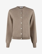 Aina Cardigan Gråbeige Melange