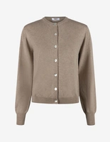 Aina Cardigan Gråbeige Melange
