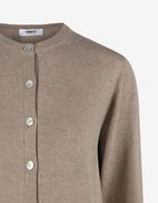 Aina Cardigan Gråbeige Melange