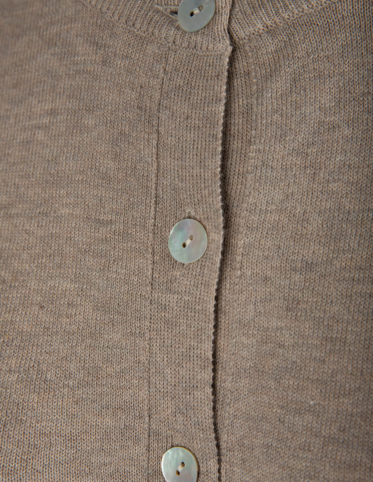 Aina Cardigan Gråbeige Melange