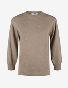 Andrea Top 3/4 Ärm Gråbeige Melange