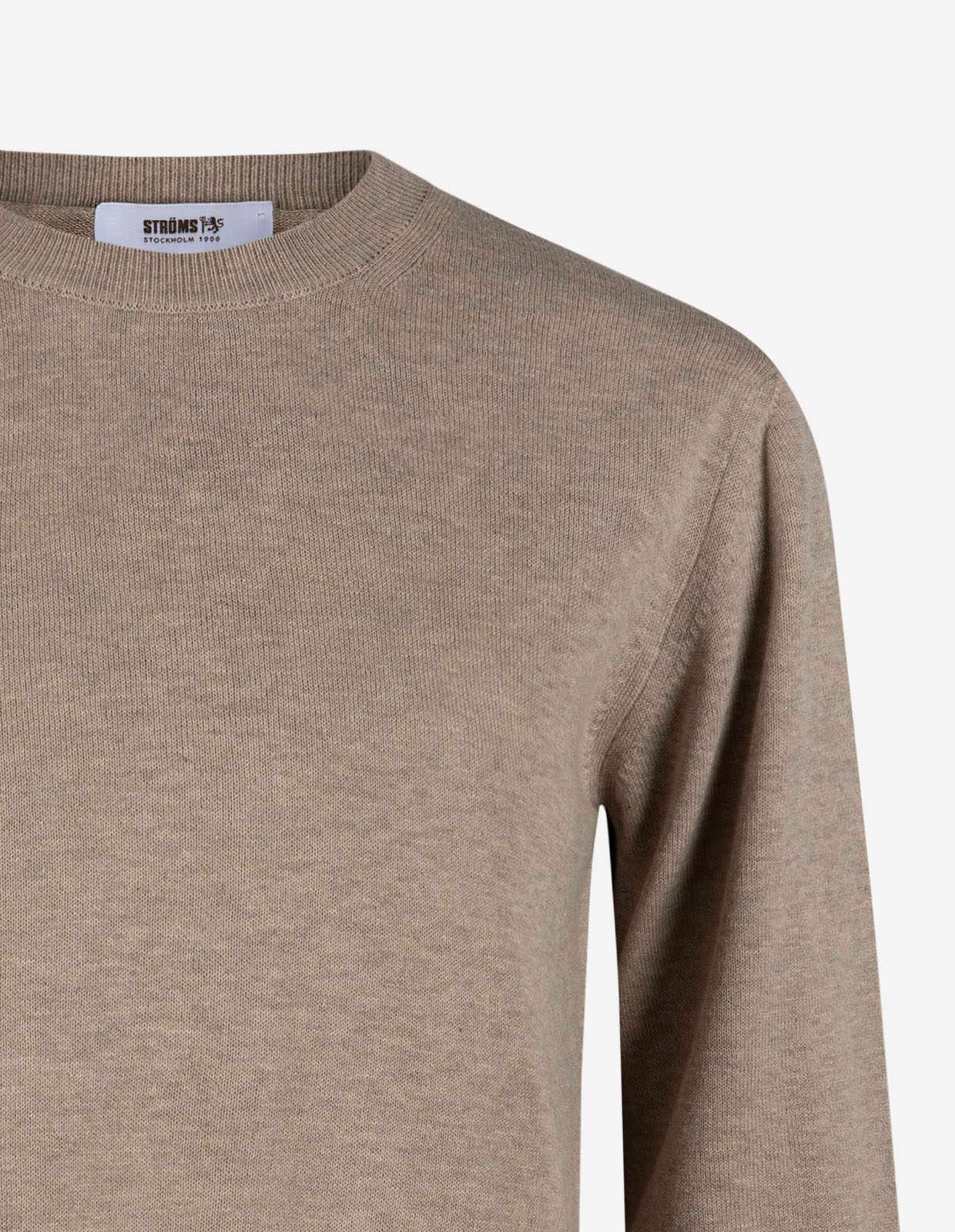 Andrea Top 3/4 Ärm Gråbeige Melange