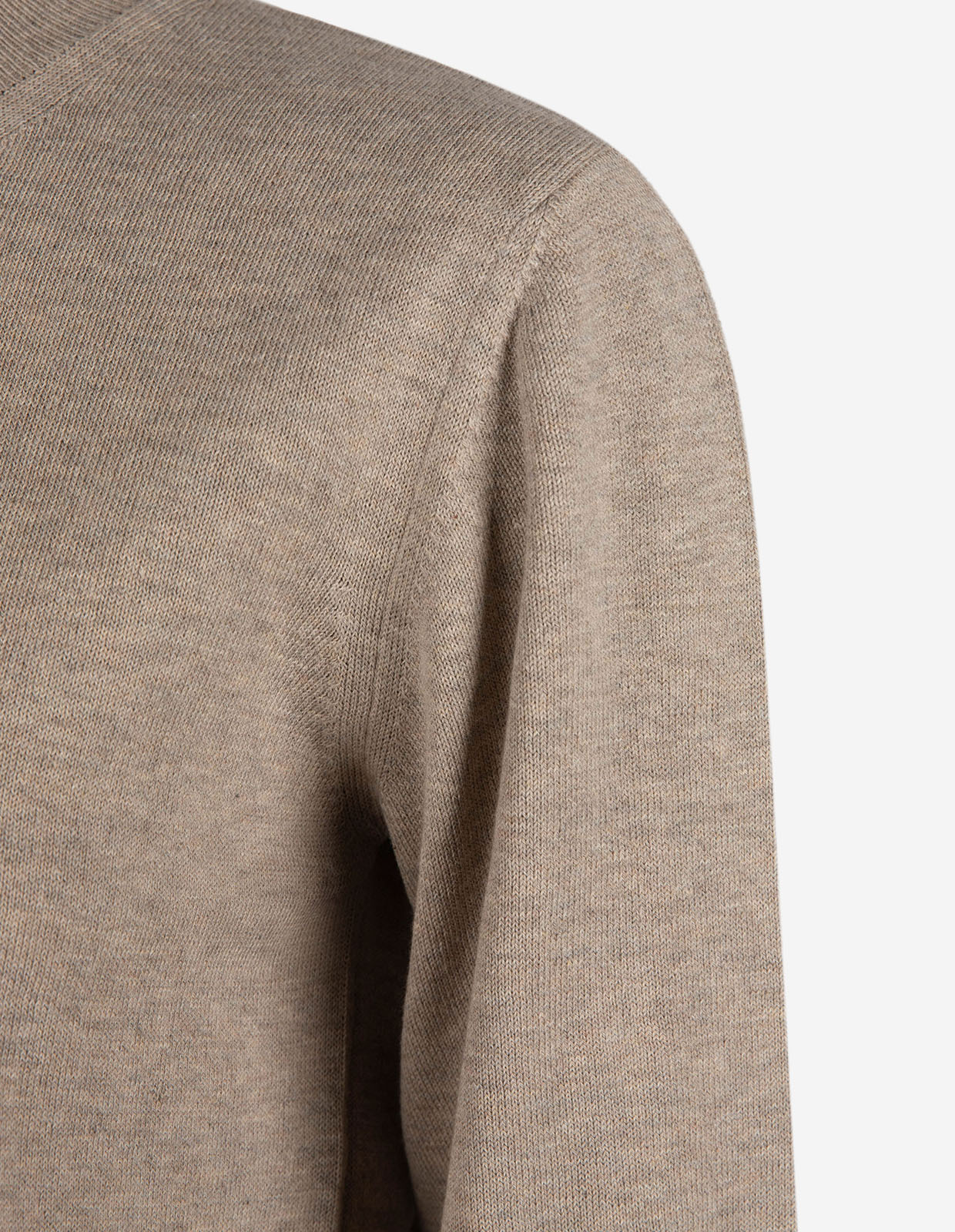 Andrea Top 3/4 Ärm Gråbeige Melange