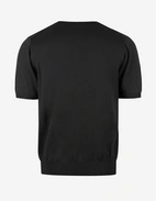 T-shirt Finstickad Bomull Svart