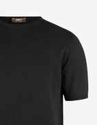 T-shirt Finstickad Bomull Svart