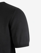 T-shirt Finstickad Bomull Svart