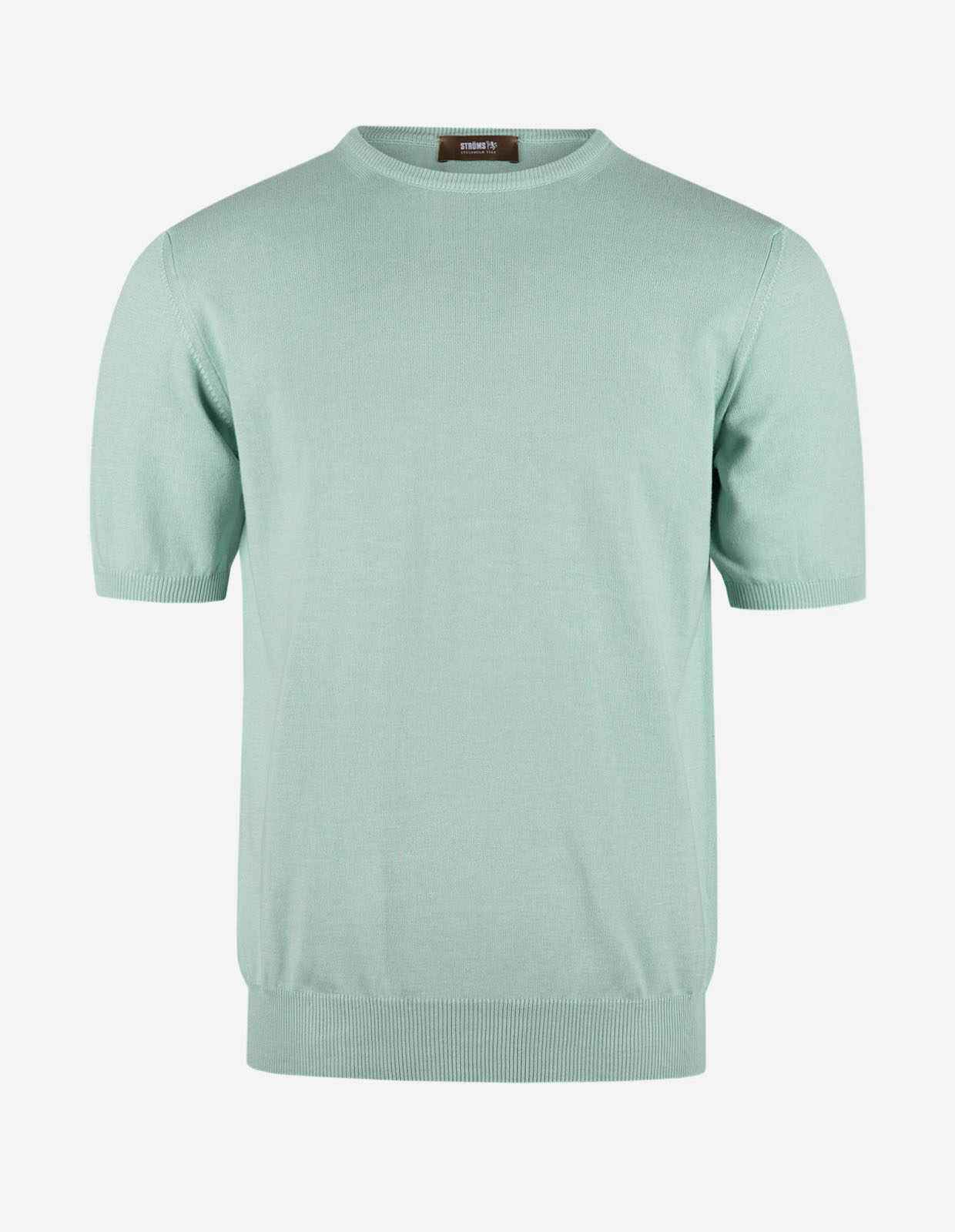 T-shirt Finstickad Bomull Grön