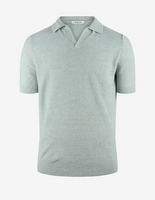 Open Polo Linne/Bomull Turkos