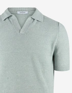 Open Polo Linne/Bomull Turkos