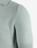 Open Polo Linne/Bomull Turkos