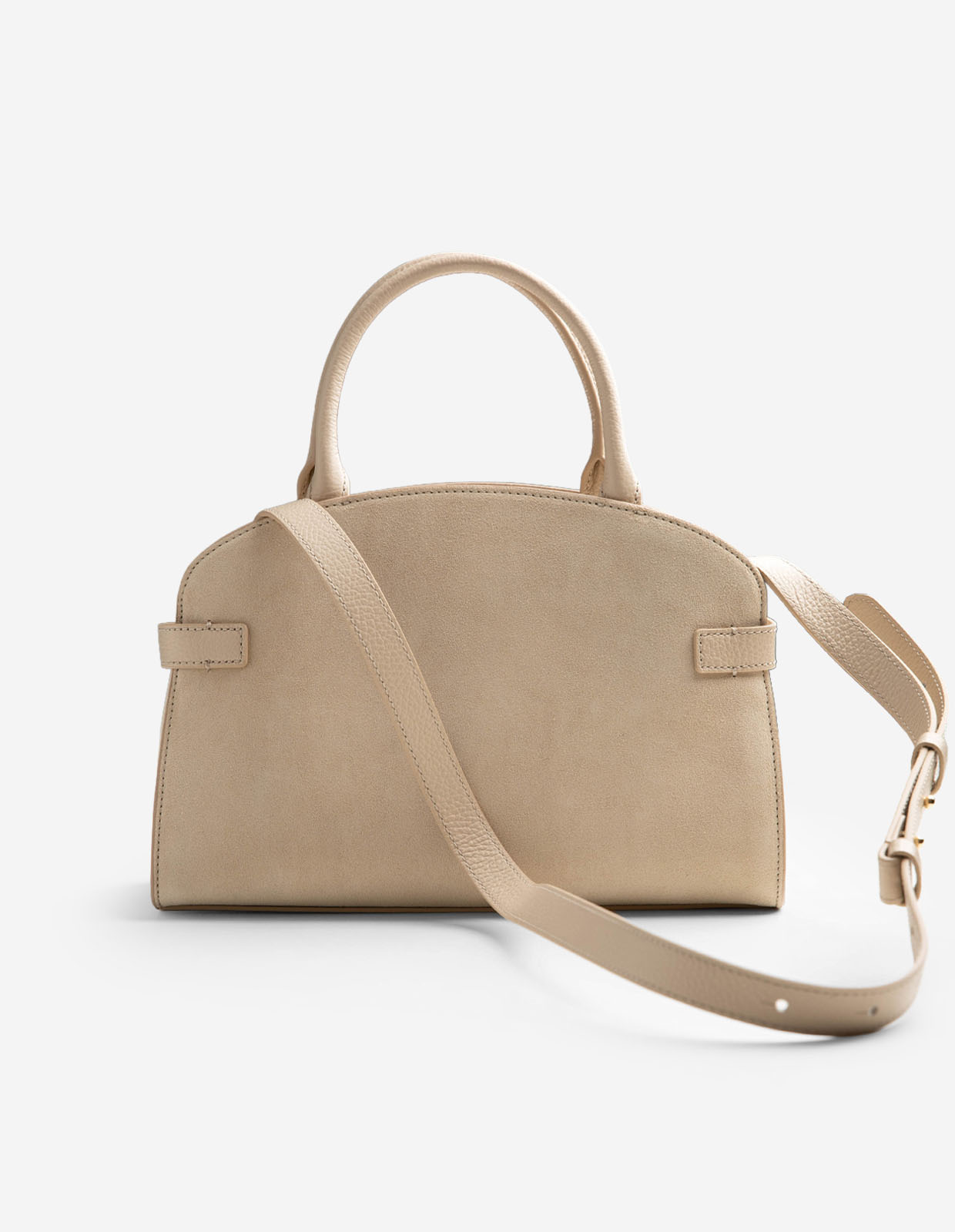 Sabine Väska Mocka Ljusbeige