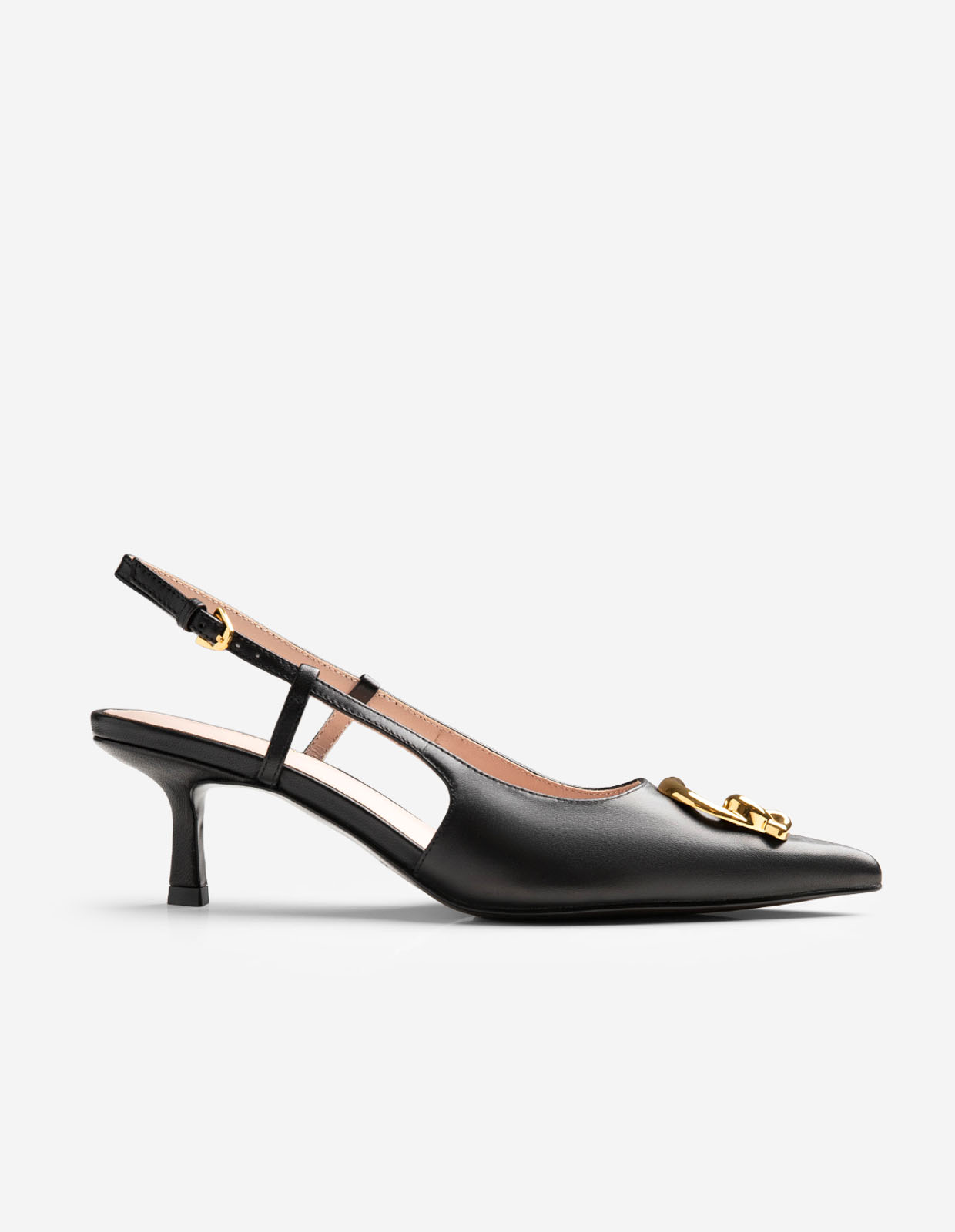 C-Me Slingback Läder Svart