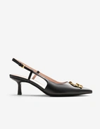 C-Me Slingback Läder Svart