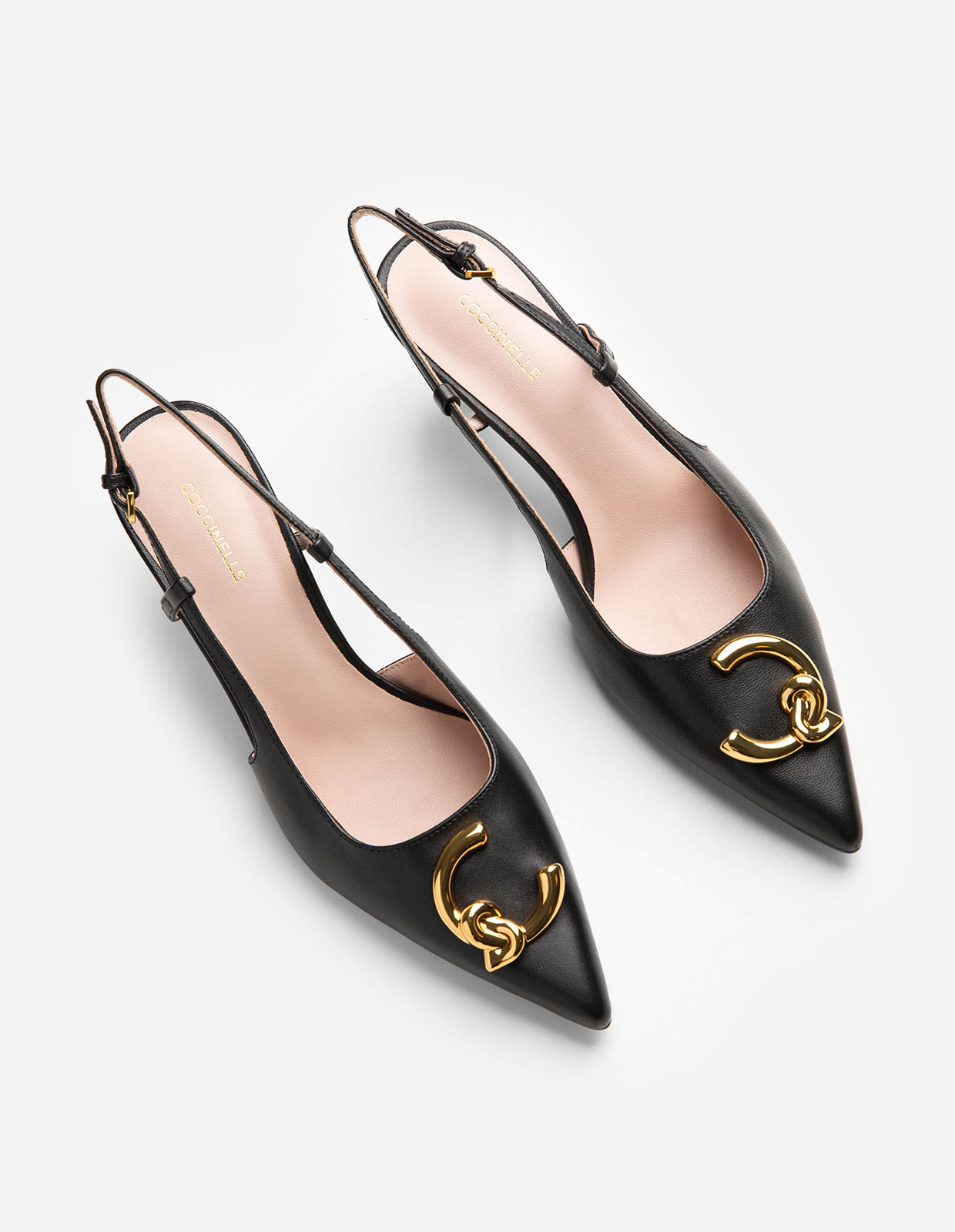 C-Me Slingback Läder Svart