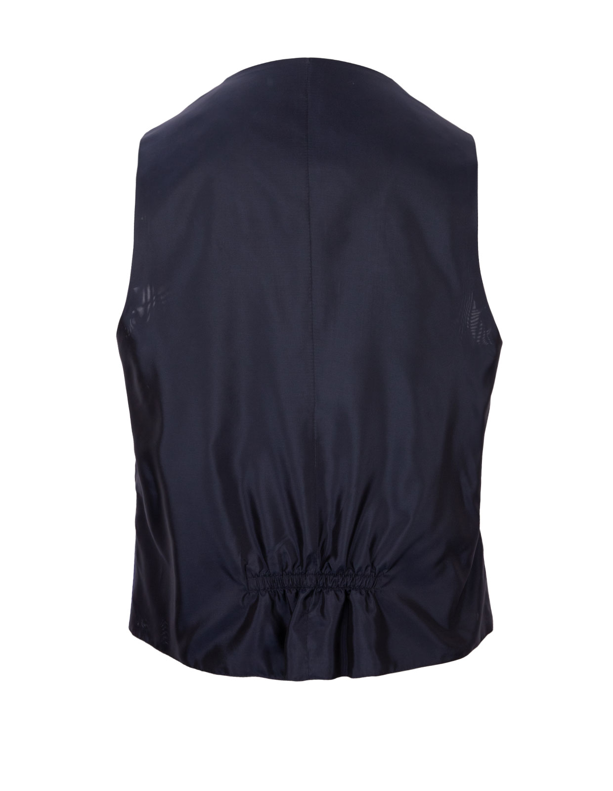 Vest Wool Stretch Mid Blue
