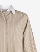 Klassisk Skjorta Beige Randig