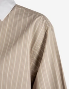 Klassisk Skjorta Beige Randig