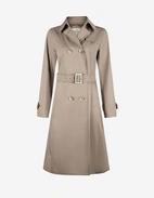 Lungo Trenchcoat Mörkbeige