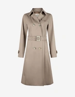 Lungo Trenchcoat Mörkbeige