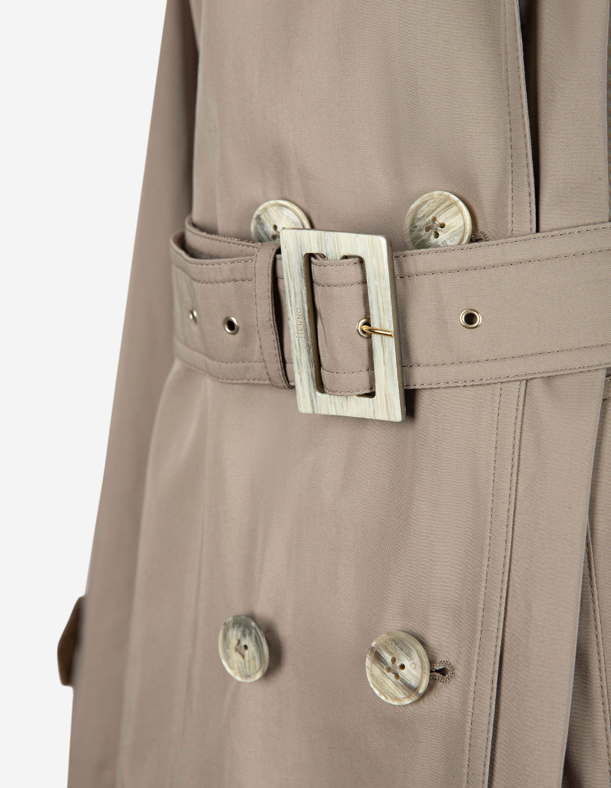 Lungo Trenchcoat Mörkbeige