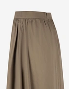 Poplin Kjol Olivgrön