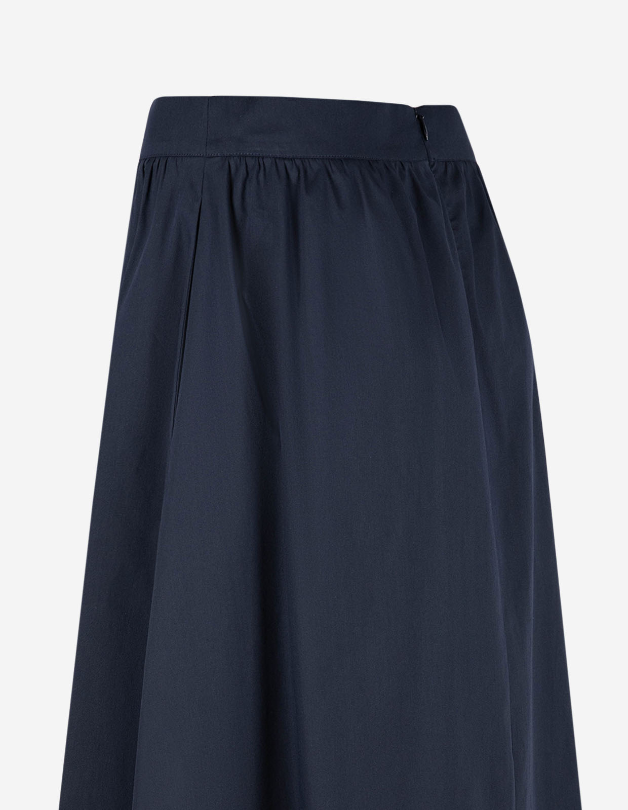 Poplin Kjol Marinblå 40