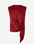 Ärmlös Top Mörkröd