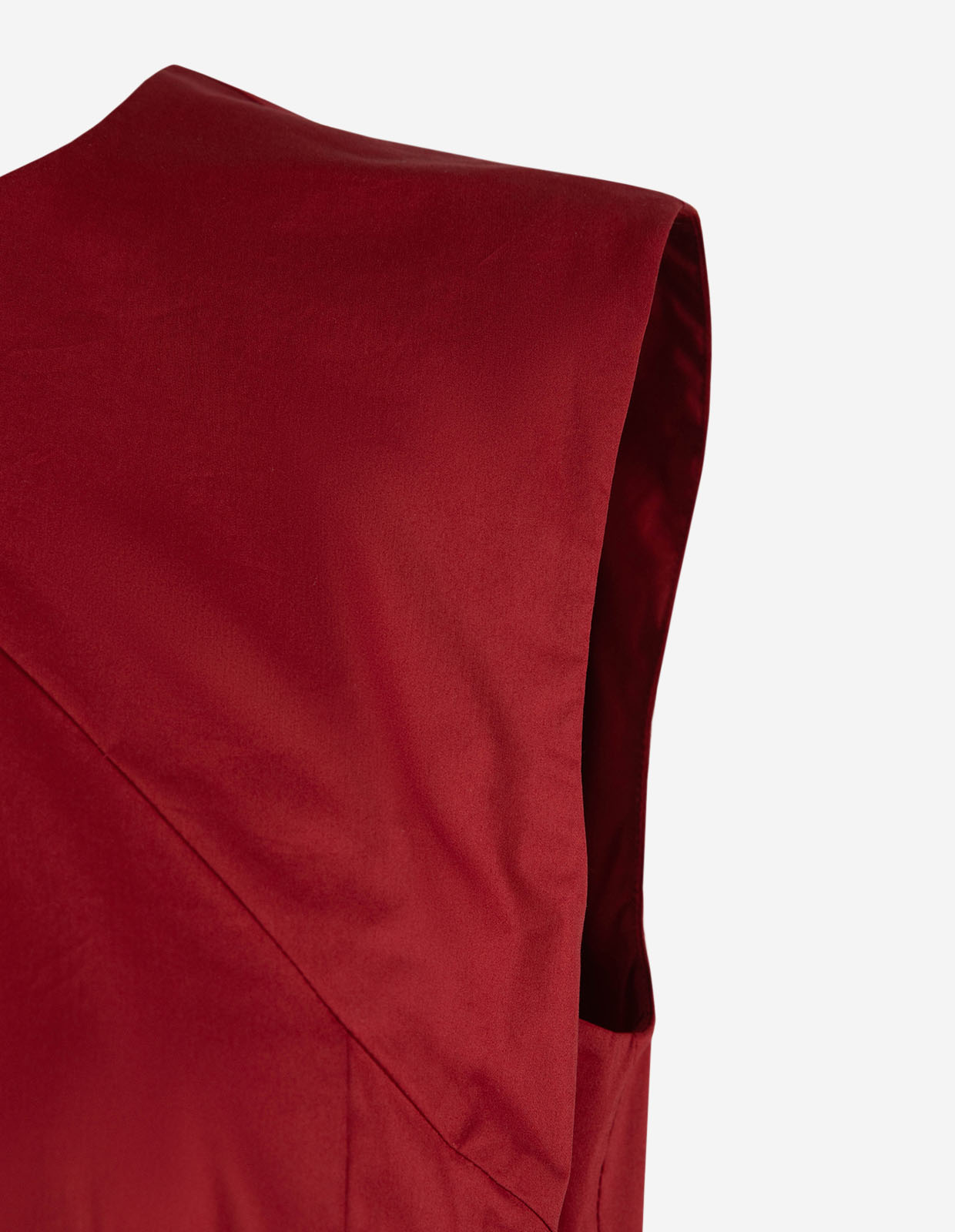 Ärmlös Top Mörkröd