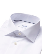 Slim Fit Double Cuff Signature Twill Shirt Vit Stl 43